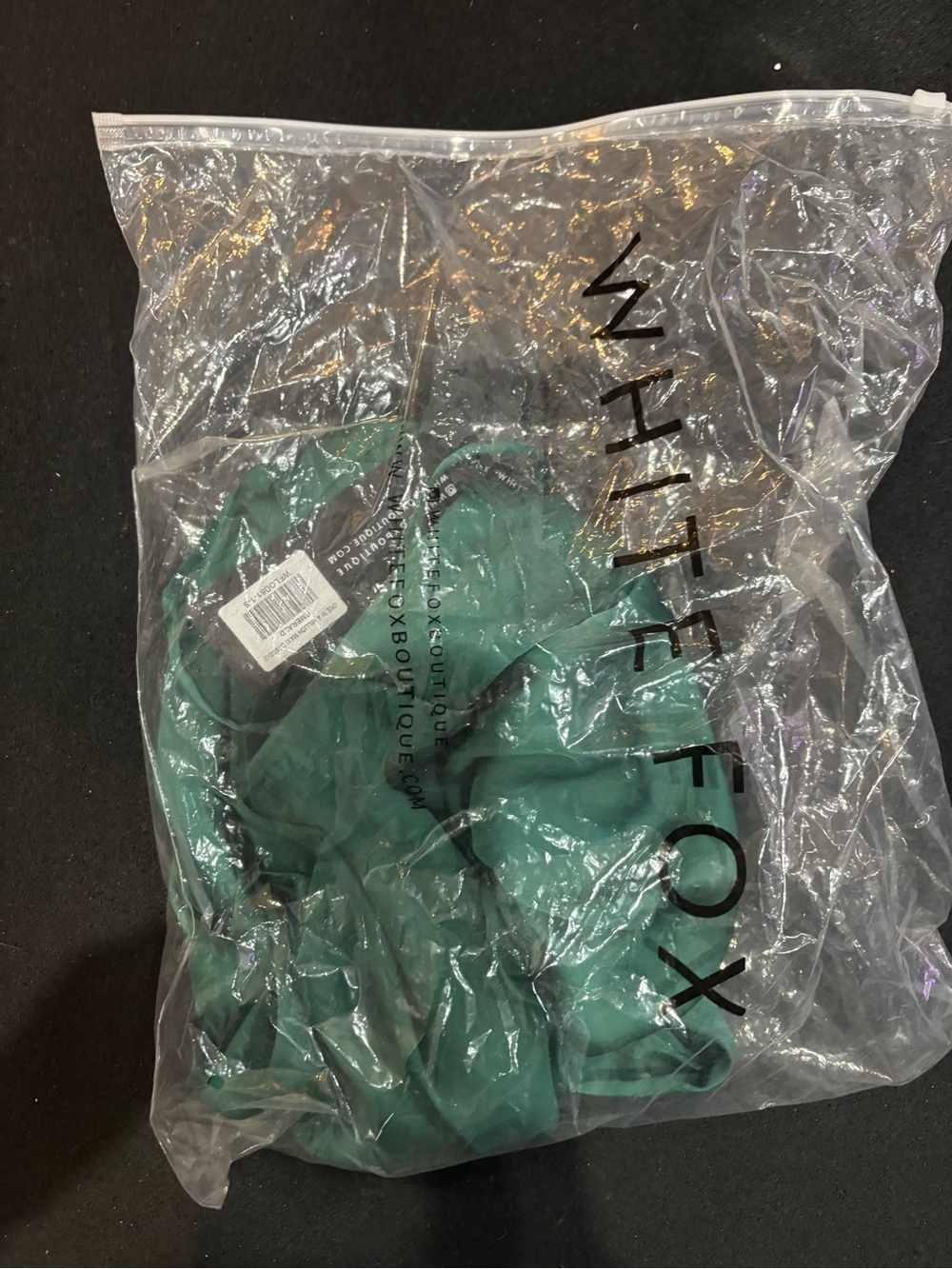 White Fox Boutique One In A Million Maxi Dress Emerald Sz S - Picture 9 of 14